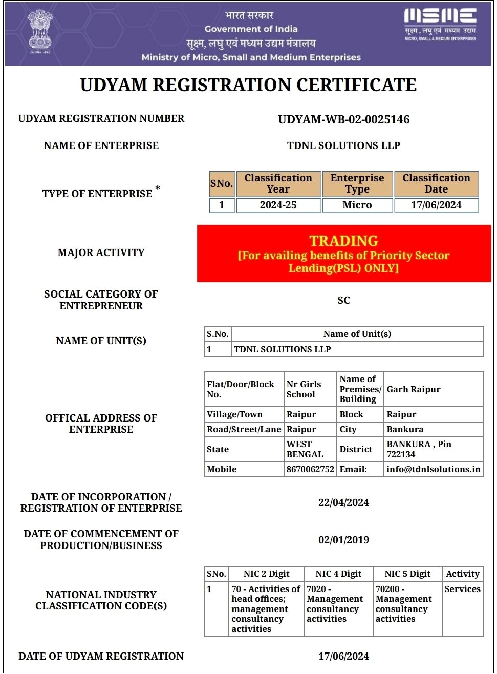 UDYAM Registration